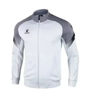Олимпийка KELME Knitted Jacket (White/Grey) - Олимпийка KELME Knitted Jacket (White/Grey)