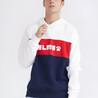 Худи KELME Men's Hooded Sweater (White/Dark Blue) - Худи KELME Men's Hooded Sweater (White/Dark Blue)
