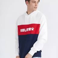 Худи KELME Men's Hooded Sweater (White/Dark Blue) - Худи KELME Men's Hooded Sweater (White/Dark Blue)