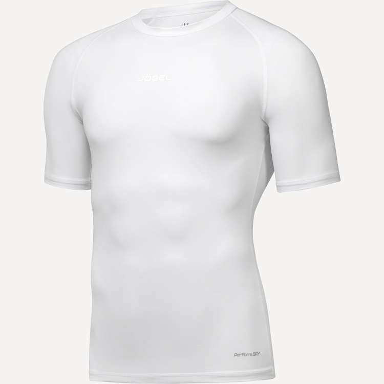 Футболка компрессионная с коротким рукавом JÖGEL CAMP PerFormDRY Baselayer SS Tee, белый Футболка компрессионная с коротким рукавом JÖGEL CAMP PerFormDRY Baselayer SS Tee, белый