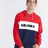 Худи KELME Men's Hooded Sweater (Red/Dark Blue) - Худи KELME Men's Hooded Sweater (Red/Dark Blue)