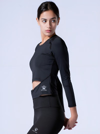 Лонглсив KELME Women's Long Sleeve T-Shirt Black