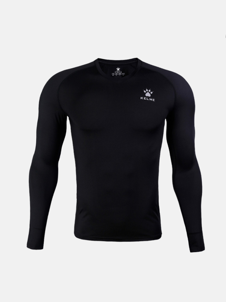Термобелье (верх) KELME Pro Thin Long Sleeve Tights (Medium Tights) Black