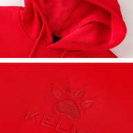 Худи KELME Fleece Hooded Sweatshirt Red - Худи KELME Fleece Hooded Sweatshirt Red