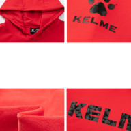 Худи KELME Fleece Hooded Sweatshirt Red - Худи KELME Fleece Hooded Sweatshirt Red