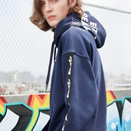 Худи KELME Men's Hoodie Dark Blue - Худи KELME Men's Hoodie Dark Blue