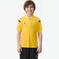 Поло JOGEL CAMP 2 Poly Polo, желтый/черный - Поло JOGEL CAMP 2 Poly Polo, желтый/черный