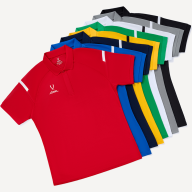 Поло JOGEL CAMP 2 Poly Polo, желтый/черный - Поло JOGEL CAMP 2 Poly Polo, желтый/черный