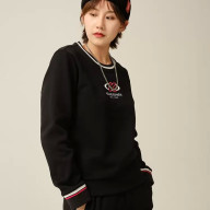 Свитшот KELME Round Neck Sweater Black - Свитшот KELME Round Neck Sweater Black