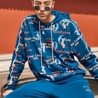 Худи KELME Hooded Sweater Blue - Худи KELME Hooded Sweater Blue