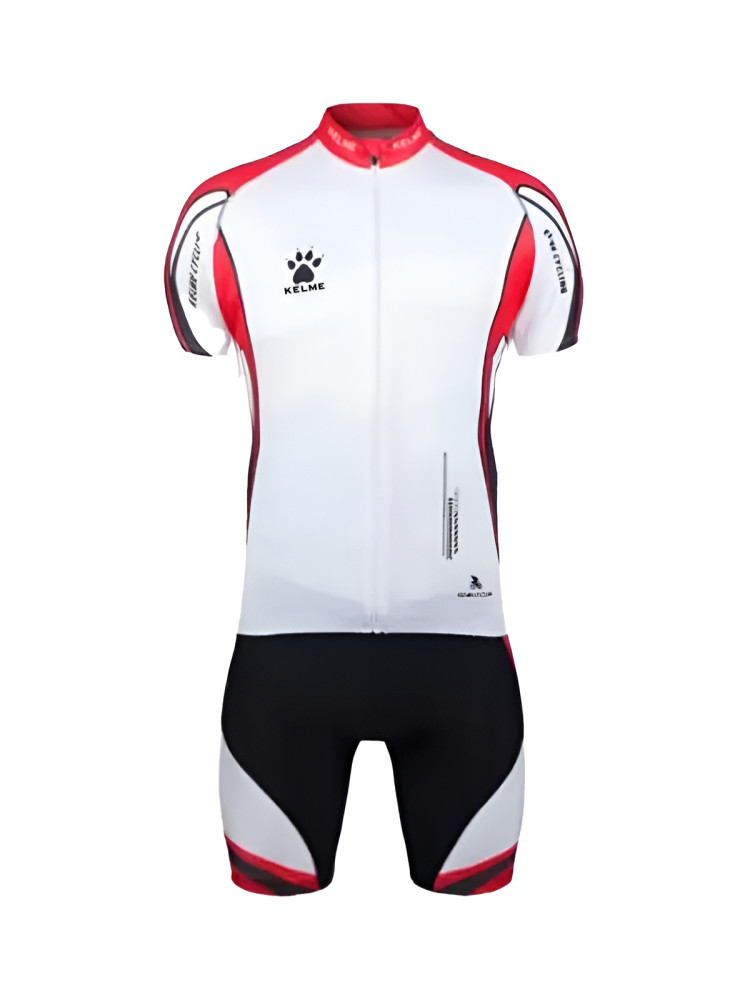 Велосипедный костюм KELME Men's Full Cardigan Suit (White/Black)