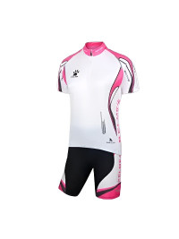 Велосипедный костюм KELME Women's Half-Placket Cycling Suit (White/Black)