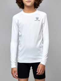 Детское термобелье (верх) KELME Tech Fit Long Sleeve (Thin) Kids White