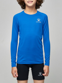 Детское термобелье (верх) KELME Tech Fit Long Sleeve (Thin) Kids Blue