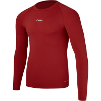 Футболка компрессионная с длинным рукавом JÖGEL CAMP PerFormDRY Baselayer LS Tee, гранатовый