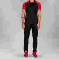 Поло JOMA HOBBY Черный-красный - Поло JOMA HOBBY Черный-красный