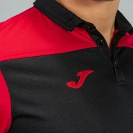 Поло JOMA HOBBY Черный-красный - Поло JOMA HOBBY Черный-красный