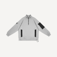 Свитшот на молнии 1/4 JOGEL Power Inside Sweatshirt W Relaxed Fit, серый - Свитшот на молнии 1/4 JOGEL Power Inside Sweatshirt W Relaxed Fit, серый