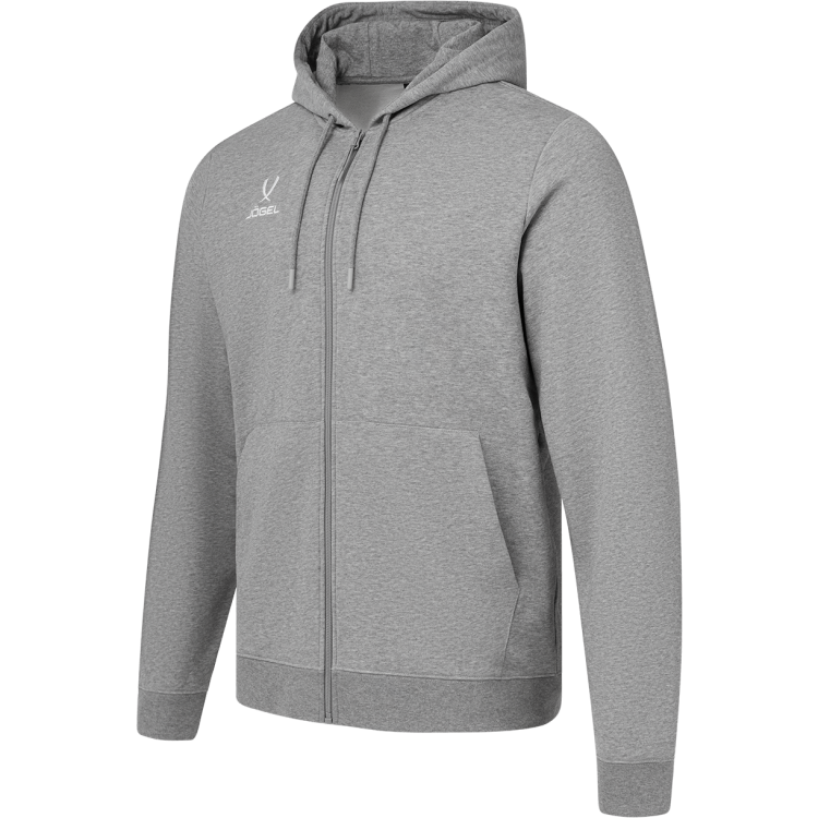 Худи на молнии JOGEL ESSENTIAL Cotton FZ Hoodie, серый меланж, детский