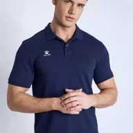 Футболка-поло KELME Short Sleeve Polo Shirt Blue - Футболка-поло KELME Short Sleeve Polo Shirt Blue