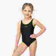 Купальник для плавания Edge Black/Lime, полиамид, детский - downloaded from prime-sport.ru