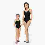 Купальник для плавания Edge Black/Lime, полиамид, детский - downloaded from prime-sport.ru