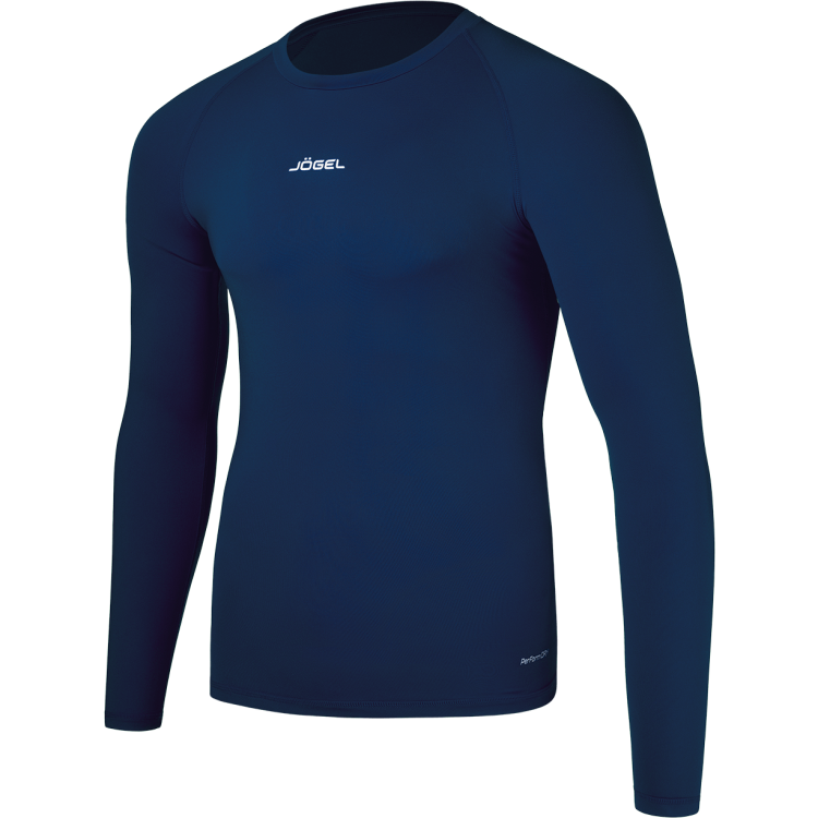 Футболка компрессионная с длинным рукавом JOGEL CAMP PerFormDRY Baselayer LS Tee, темно-синий