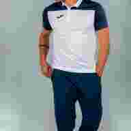 Поло JOMA HOBBY Белый-темно синий - Поло JOMA HOBBY Белый-темно синий