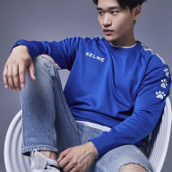 Свитшот KELME Knitted Round Neck Sweater Blue - Свитшот KELME Knitted Round Neck Sweater Blue