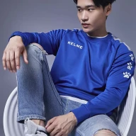 Свитшот KELME Knitted Round Neck Sweater Blue - Свитшот KELME Knitted Round Neck Sweater Blue