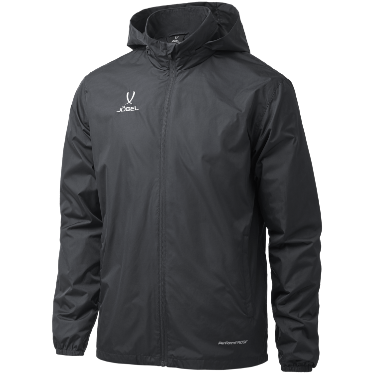 Куртка ветрозащитная JÖGEL DIVISION PerFormPROOF Shower Jacket, черный, детский Куртка ветрозащитная JÖGEL DIVISION PerFormPROOF Shower Jacket, черный, детский