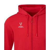Худи на молнии JOGEL ESSENTIAL Cotton FZ Hoodie, красный - Худи на молнии JOGEL ESSENTIAL Cotton FZ Hoodie, красный