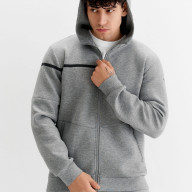 Толстовка KELME Men's Hooded Jacket Grey - Толстовка KELME Men's Hooded Jacket Grey