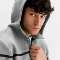 Толстовка KELME Men's Hooded Jacket Grey - Толстовка KELME Men's Hooded Jacket Grey