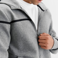 Толстовка KELME Men's Hooded Jacket Grey - Толстовка KELME Men's Hooded Jacket Grey