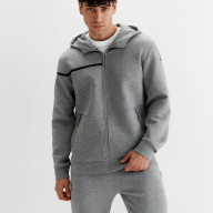 Толстовка KELME Men's Hooded Jacket Grey - Толстовка KELME Men's Hooded Jacket Grey