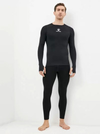 Термобелье (верх) утепленное KELME Men's Long Sleeve T-Shirt Black