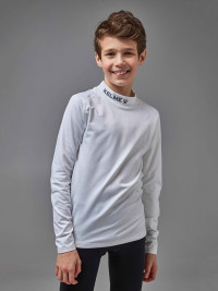 Детское термобелье (верх) утепленное KELME Long Sleeve T-Shirt Kid White