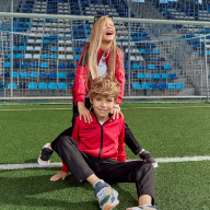 Детский спортивный костюм KELME Tracksuit (Red/Black) - Детский спортивный костюм KELME Tracksuit (Red/Black)