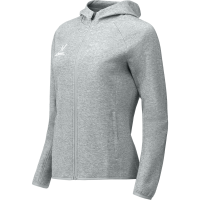 Худи на молнии женское JOGEL ESSENTIAL Athlete Hooded FZ Jacket W, серый