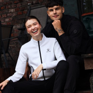 Спортивный костюм KELME Women's Knitted Jacket Suit (White/Black) - Спортивный костюм KELME Women's Knitted Jacket Suit (White/Black)