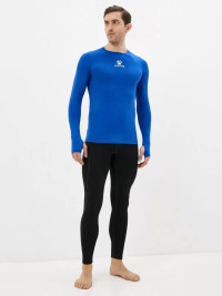 Термобелье (верх) утепленное KELME Men's Long Sleeve T-Shirt Blue