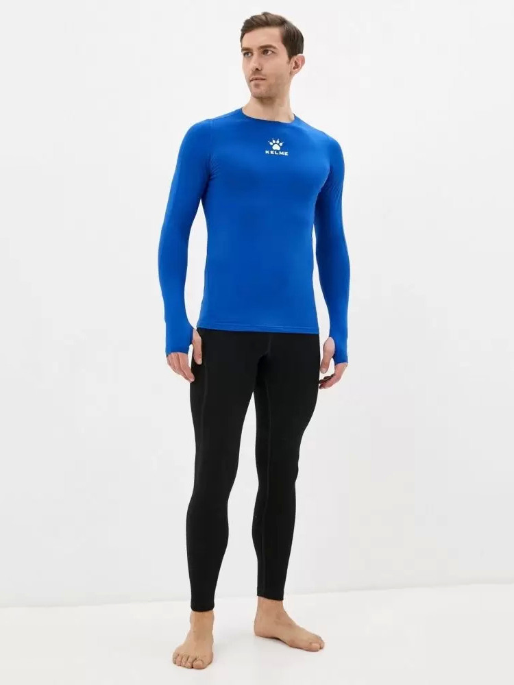 Термобелье (верх) утепленное KELME Men's Long Sleeve T-Shirt Blue